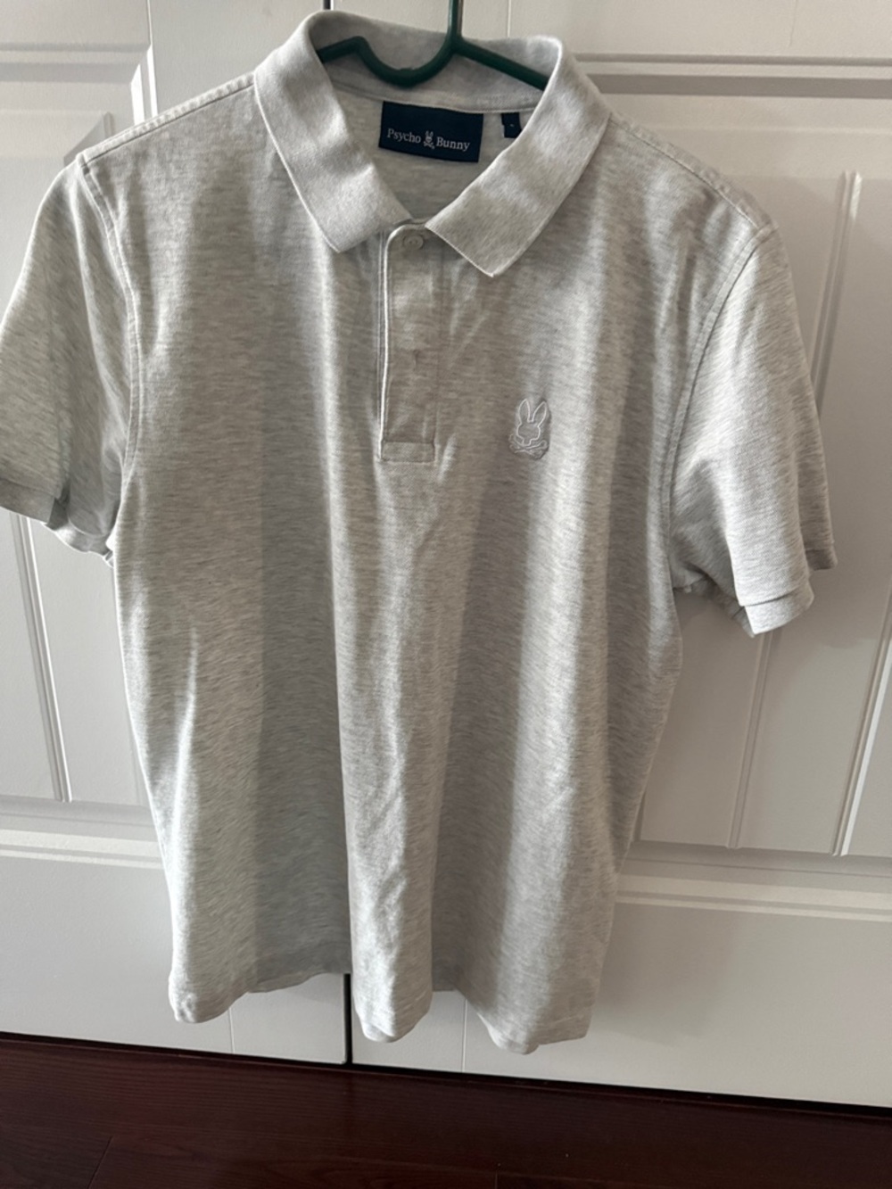 Psycho Bunny Heather Gray Embroidered Logo Polo